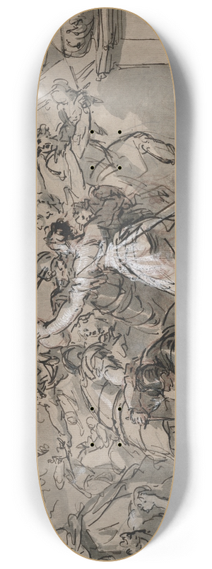 Jacob de Wit - De kindermoord te Bethlehem 8.25 inch art skate deck