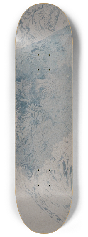 Alexander Helwig Wyant - Mountain Landscape 8.25 inch art skate deck