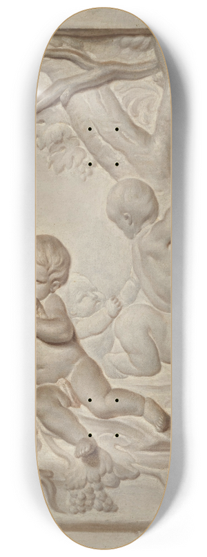 Jacob de Wit - Putti in a landscape 8.25 inch art skate deck