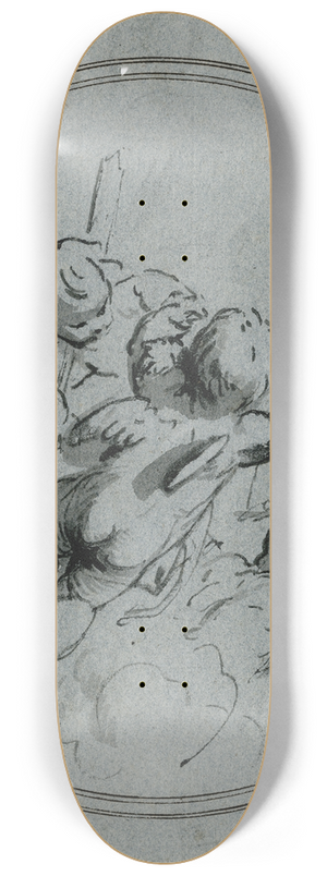 Jacob de Wit - Putti met de attributen van de rechtvaardigheid 8.25 inch art skate deck