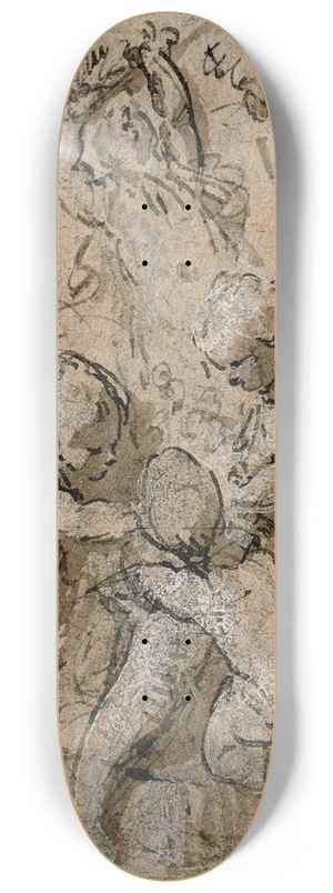 Jacob de Wit - Putti met een hoorn des overvloeds 8.25 inch art skate deck