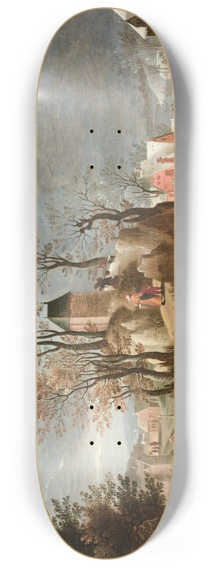 Jacob Grimmer - Allgorie des Saisons dans un paysage 8.25 inch art skate deck