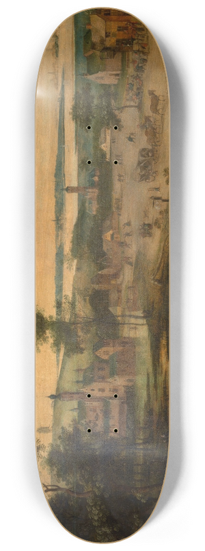 Jacob Grimmer - Village at the Scheldt 8.25 inch art skate deck