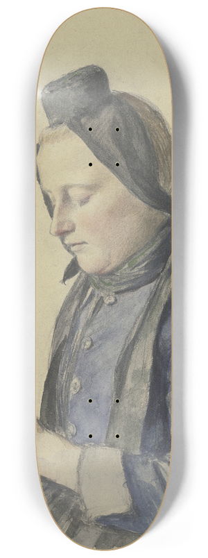 Jacob Happ - Schwlmer Mdchen, strickend 8.25 inch art skate deck