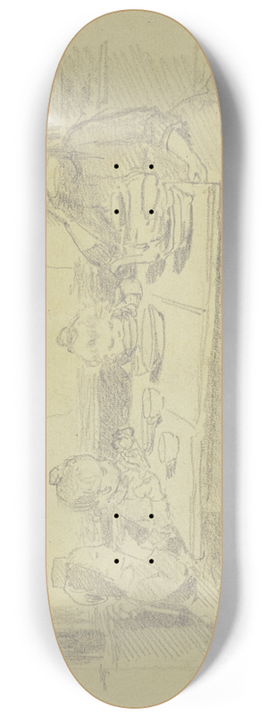 Jacob Happ - Vier Schwlmer Kinder am Tisch 8.25 inch art skate deck