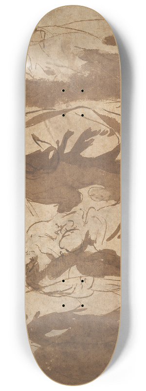 Jacob Jordaens - Christ Healing the Paralytic 8.25 inch art skate deck