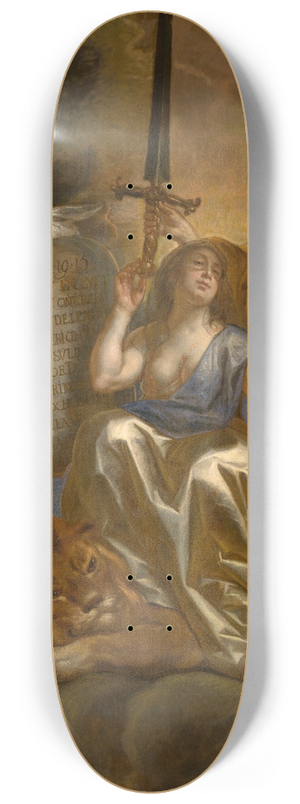 Jacob Jordaens - Human Law Founded on the Divine Justice 8.25 inch art skate deck
