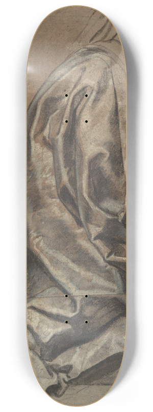 Jacob Jordaens - Study ofdrapery 8.25 inch art skate deck