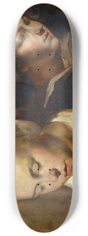 Jacob Jordaens - Study Of Heads 8.25 inch art skate deck
