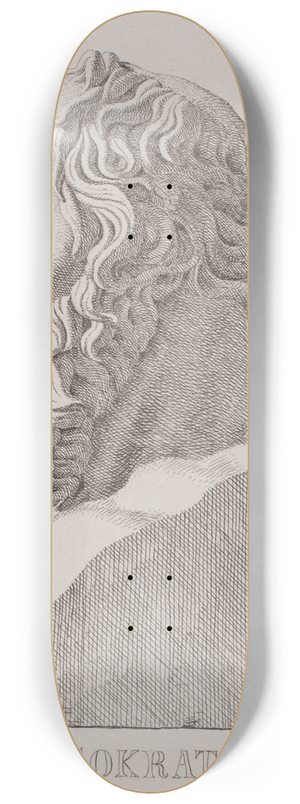 Jacob Kornerup - Buste Af Sokrates 8.25 inch art skate deck