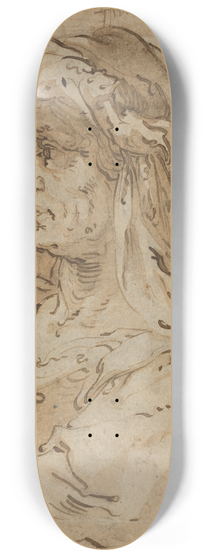 Jacob Matham - Allegory of Age 8.25 inch art skate deck