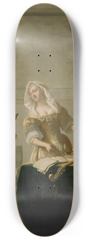 Jacob Ochtervelt - The Music Lesson 8.25 inch art skate deck