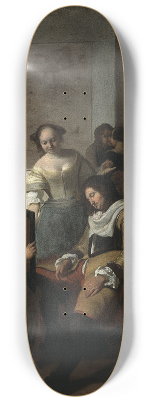 Jacob Ochtervelt - The Sleeping Officer 8.25 inch art skate deck