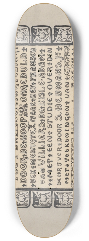 Jacob Pieter van den Bosch - Akdysseril, door S. Heijmans (Jr.) 8.25 inch art skate deck
