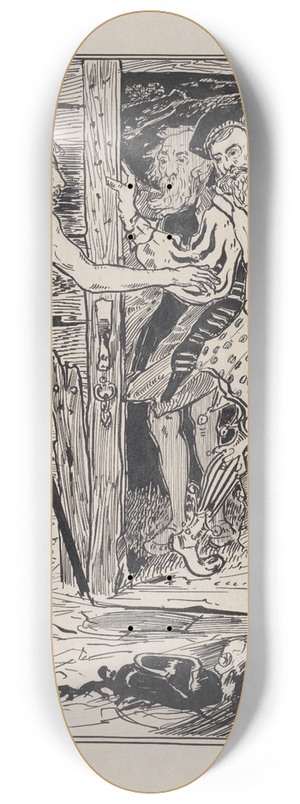 Jacob Pieter van den Bosch - De hut van Edgard 8.25 inch art skate deck