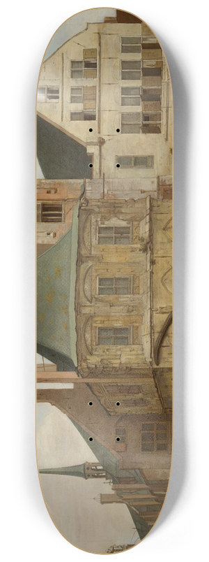 Jacob van der Ulft - The old town hall 8.25 inch art skate deck