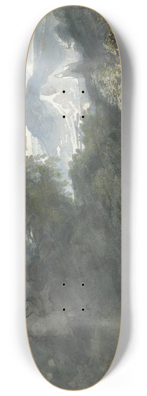 Jacob van Liender - Baders bij antiek monument in bergachtig landschap 8.25 inch art skate deck