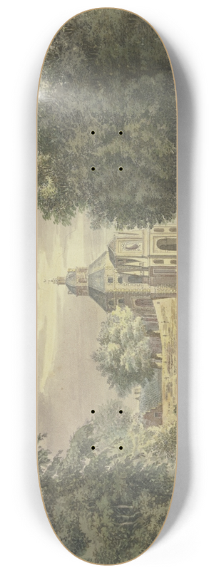 Jacob van Liender - Tor zu Utrecht mit einem Teil der Promenade 8.25 inch art skate deck