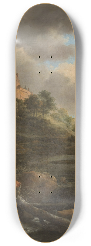 Jacob van Ruisdael - Bentheim Castle 8.25 inch art skate deck