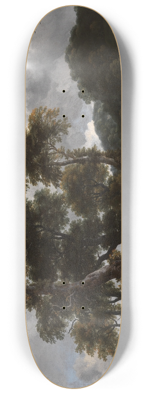 Jacob van Ruisdael - Grosse Baumgruppe am Wasser 8.25 inch art skate deck