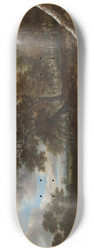 Jacob van Ruisdael - Landscape with Waterfall 8.25 inch art skate deck