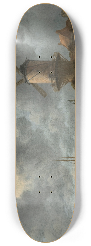 Jacob van Ruisdael - The Windmill at Wijk bij Duurstede 8.25 inch art skate deck