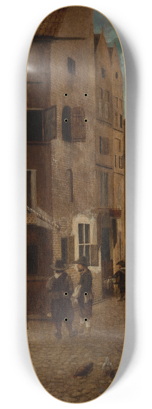 Jacob Vrel - Street Scene 8.25 inch art skate deck