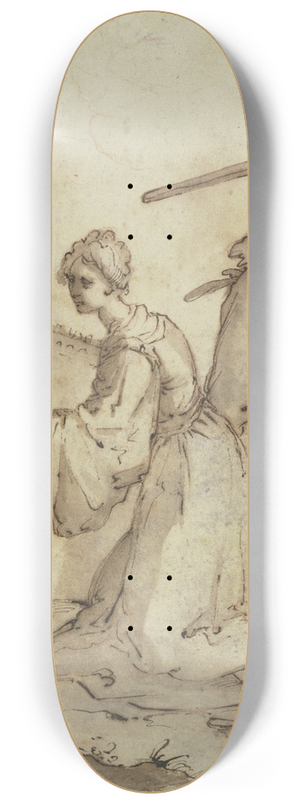 Jacopo da Empoli - Enthauptung der Heiligen Katharina 8.25 inch art skate deck