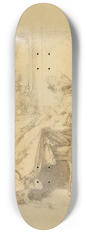 Alexander Hugo Bakker Korff - Breiende oude dame 8.25 inch art skate deck