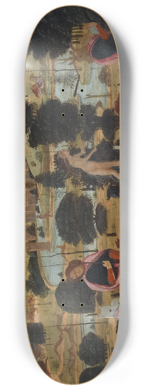 Jacopo del Sellaio - Diana andActaeon 8.25 inch art skate deck