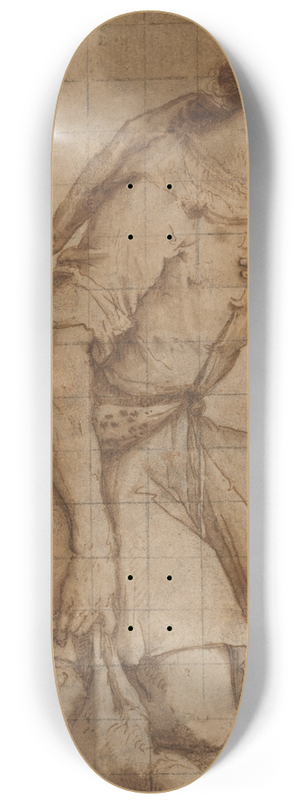 Jacopo Ligozzi - Kneeling Shepherd 8.25 inch art skate deck