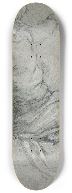 Jacopo Palma il Giovane - A bearded man, seated, his left arm raised 8.25 inch art skate deck