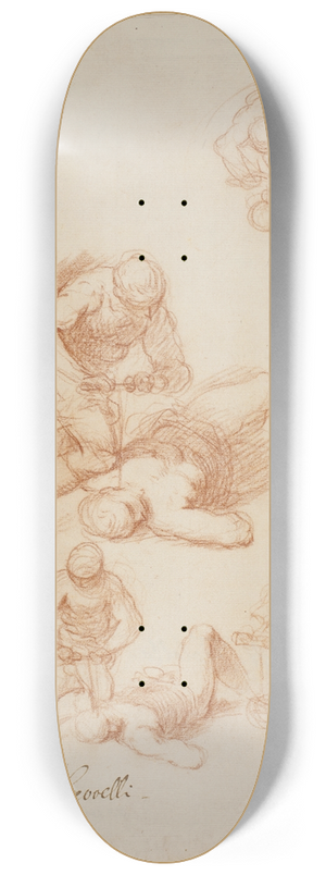 Jacopo Palma il Giovane - Fire studier til Skt Licerius martyrium 8.25 inch art skate deck