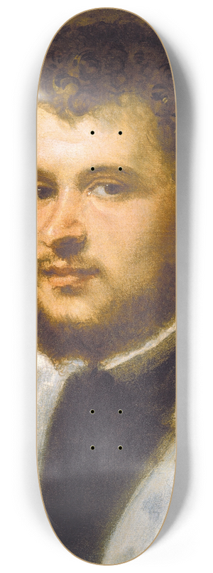 Jacopo Tintoretto - Young Man with a Beard 8.25 inch art skate deck