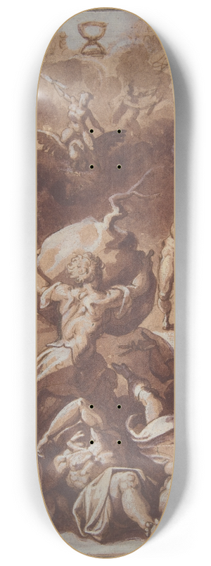 Jacopo Zucchi - Jupiter Fighting the Giants 8.25 inch art skate deck