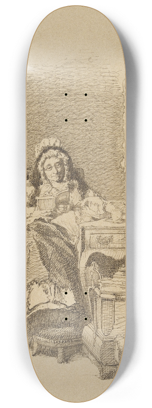 Alexander Hugo Bakker Korff - Lezende oude dame 8.25 inch art skate deck