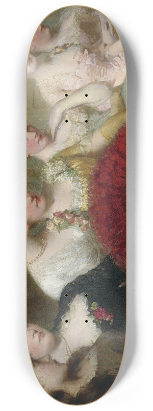 George Elgar Hicks - Fair Critics 8.25 inch art skate deck