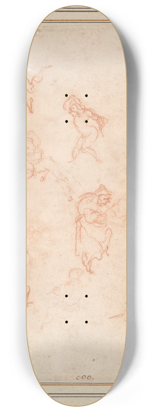 Jacques Callot - Figure Studies 8.25 inch art skate deck