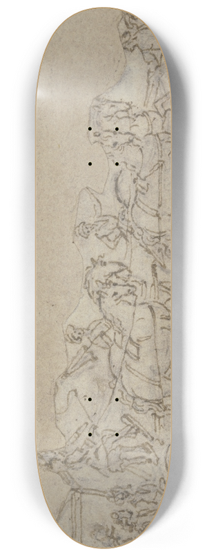 Jacques Callot - Six-horse carriage 8.25 inch art skate deck