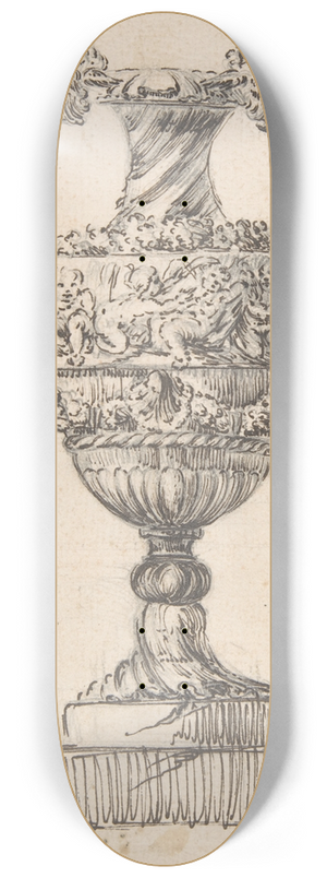 Jacques Franois Joseph Saly - Design for a Vase 8.25 inch art skate deck