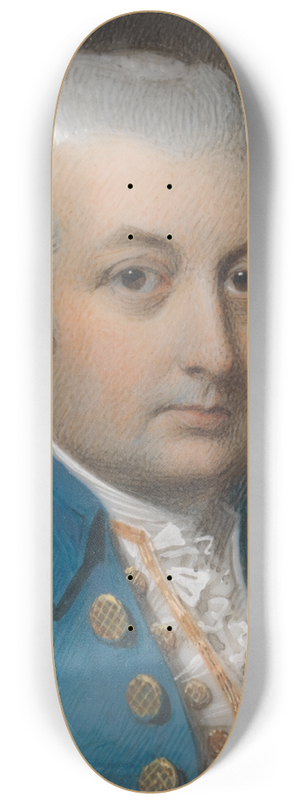George Engleheart - Portrait of a Gentleman 8.25 inch art skate deck