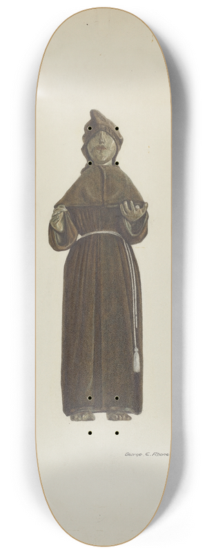 George E. Rhone - Santo Bulto 8.25 inch art skate deck