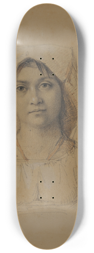 Jacques-Raymond Brascassat - tude de buste ditalienne 8.25 inch art skate deck