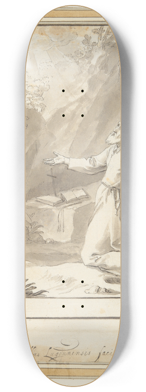 Jacques Stella - Saint Philippraying 8.25 inch art skate deck