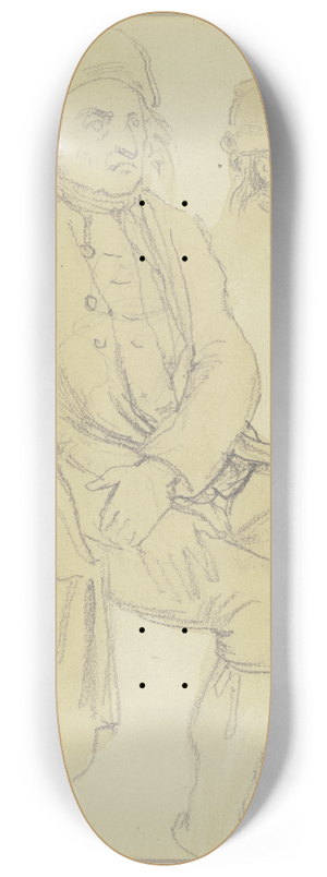 Jakob Becker - Alter Bauer mit kleinem Mdchen 8.25 inch art skate deck