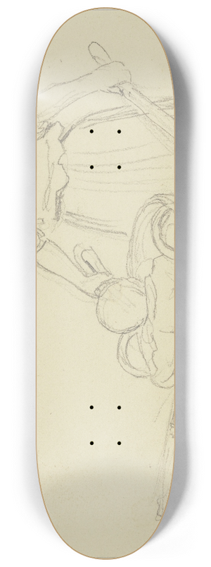 Jakob Becker - Bauernmdchen mit Schubkarren 8.25 inch art skate deck