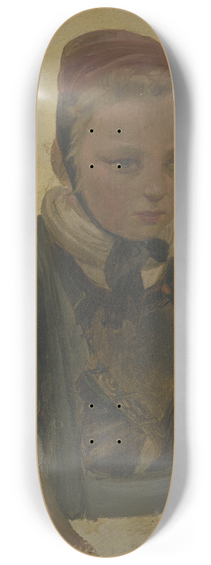 Jakob Becker - Brustbild eines kleinen Bauernmdchens 8.25 inch art skate deck