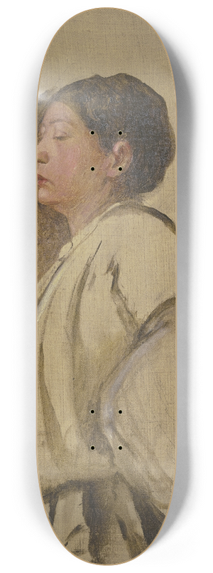 Jakob Becker - Portrtstudie einer jungen Frau 8.25 inch art skate deck