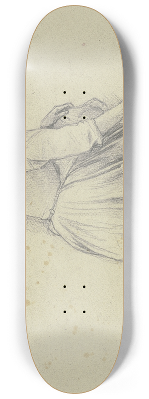 Jakob Becker - Rckansicht eines knienden Mdchens mit Zuber 8.25 inch art skate deck