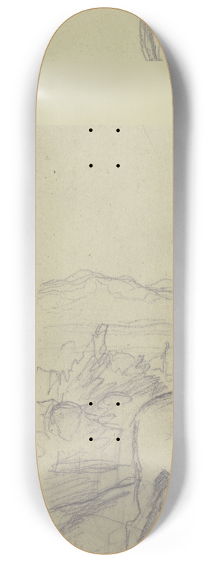 Jakob Becker - Sherpherd with sheep 8.25 inch art skate deck